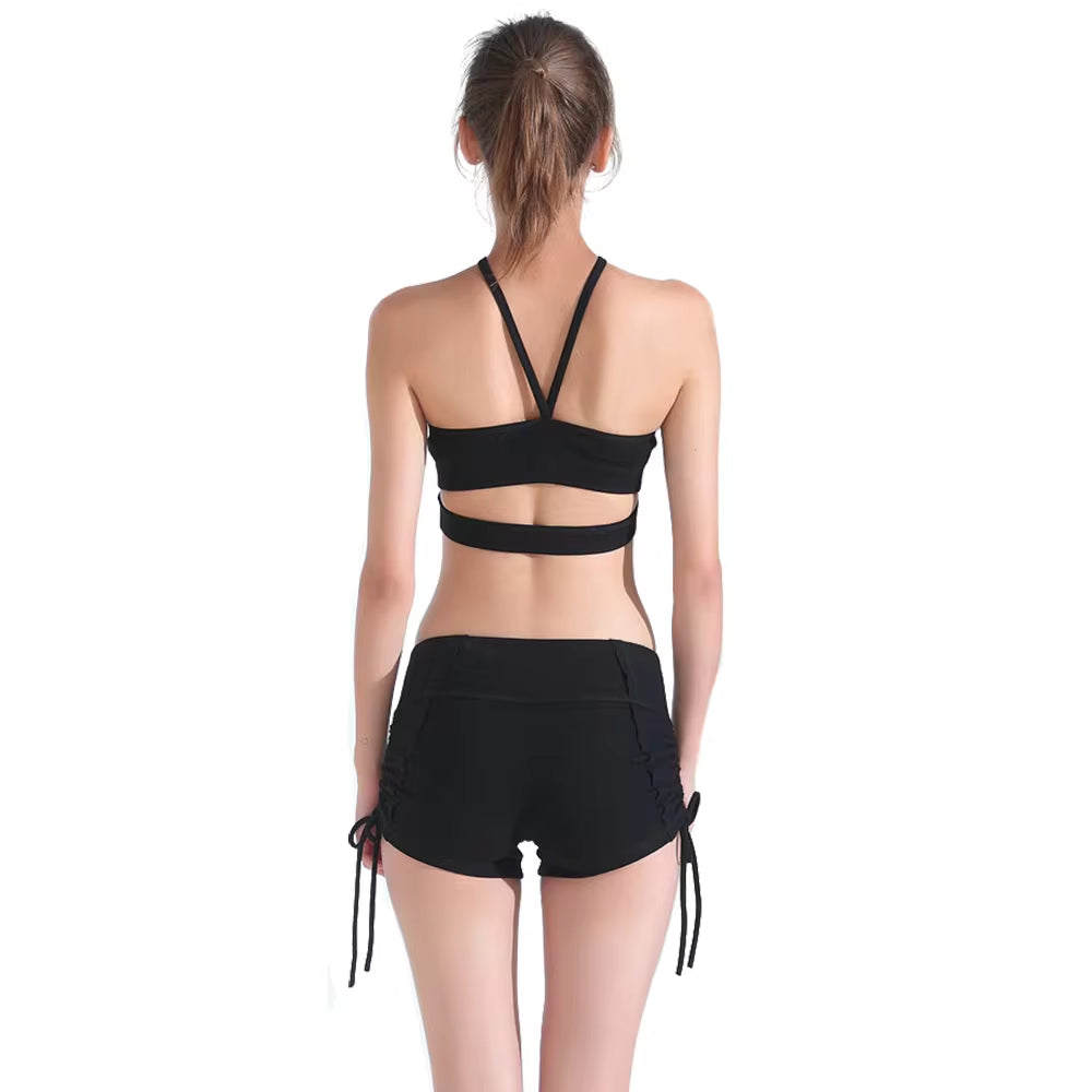 Sports Wear for Women Gym Fitness Clothing Female Cotton Dry Fit Cozy Solid Slim Strappy Yoga Wear Jogging Femme Workout Clothes