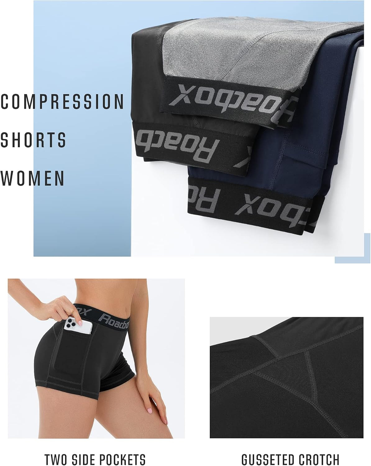 3" Women Spandex Volleyball Shorts - 1/2/3 Pack Workout Compression Shorts with Pocket/Non-Pocket Yoga Gym Running